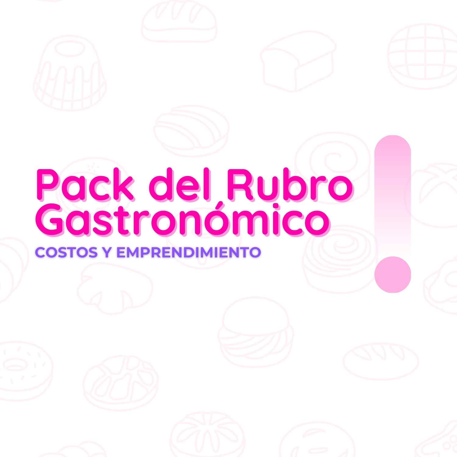 Pack de Planillas - Rubro Gastronómico
