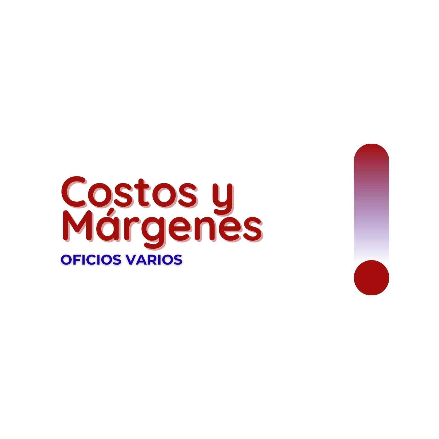 Oficios Varios - Costos y Márgenes de Servicios
